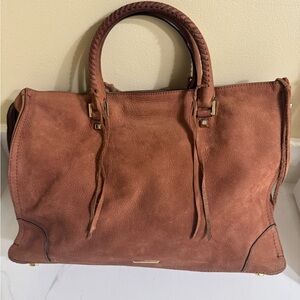 Rebecca Minkoff Regan Satchel Saddle Crossbody Brown Leather Tote